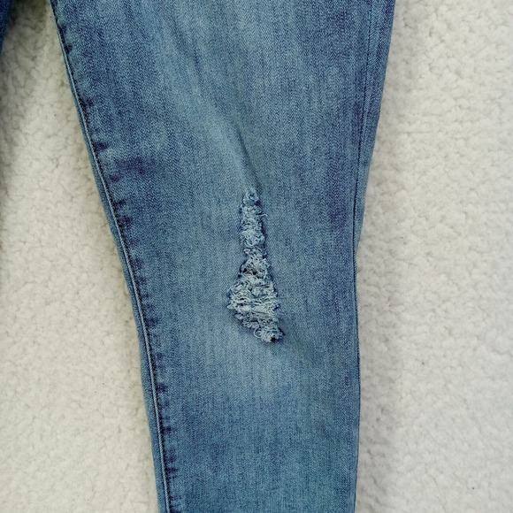 Kut from the Kloth Jeans Women 0P Bardot Crop Skinny Botfriend Petite Distressed - Picture 6 of 15